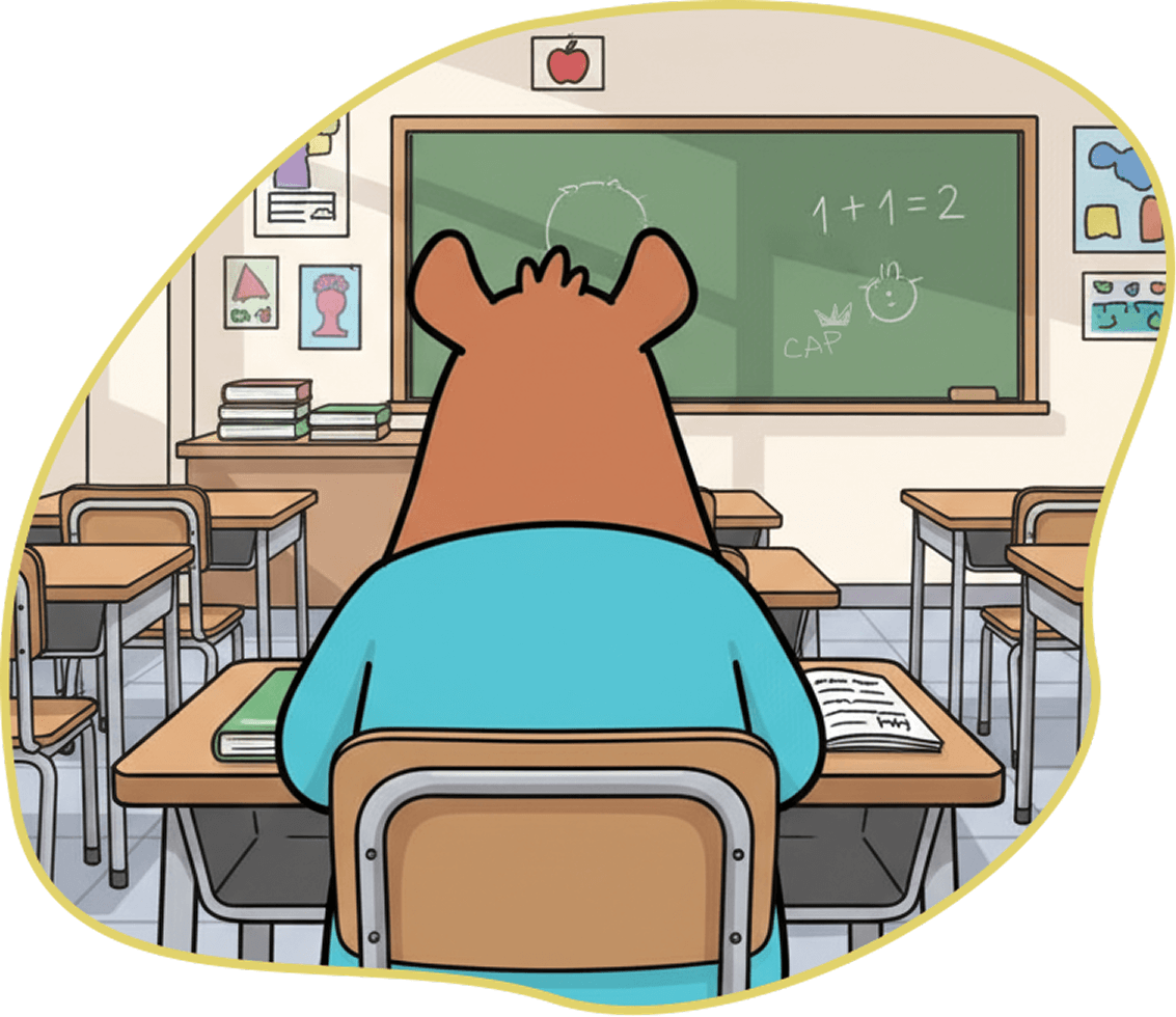 Cap at school